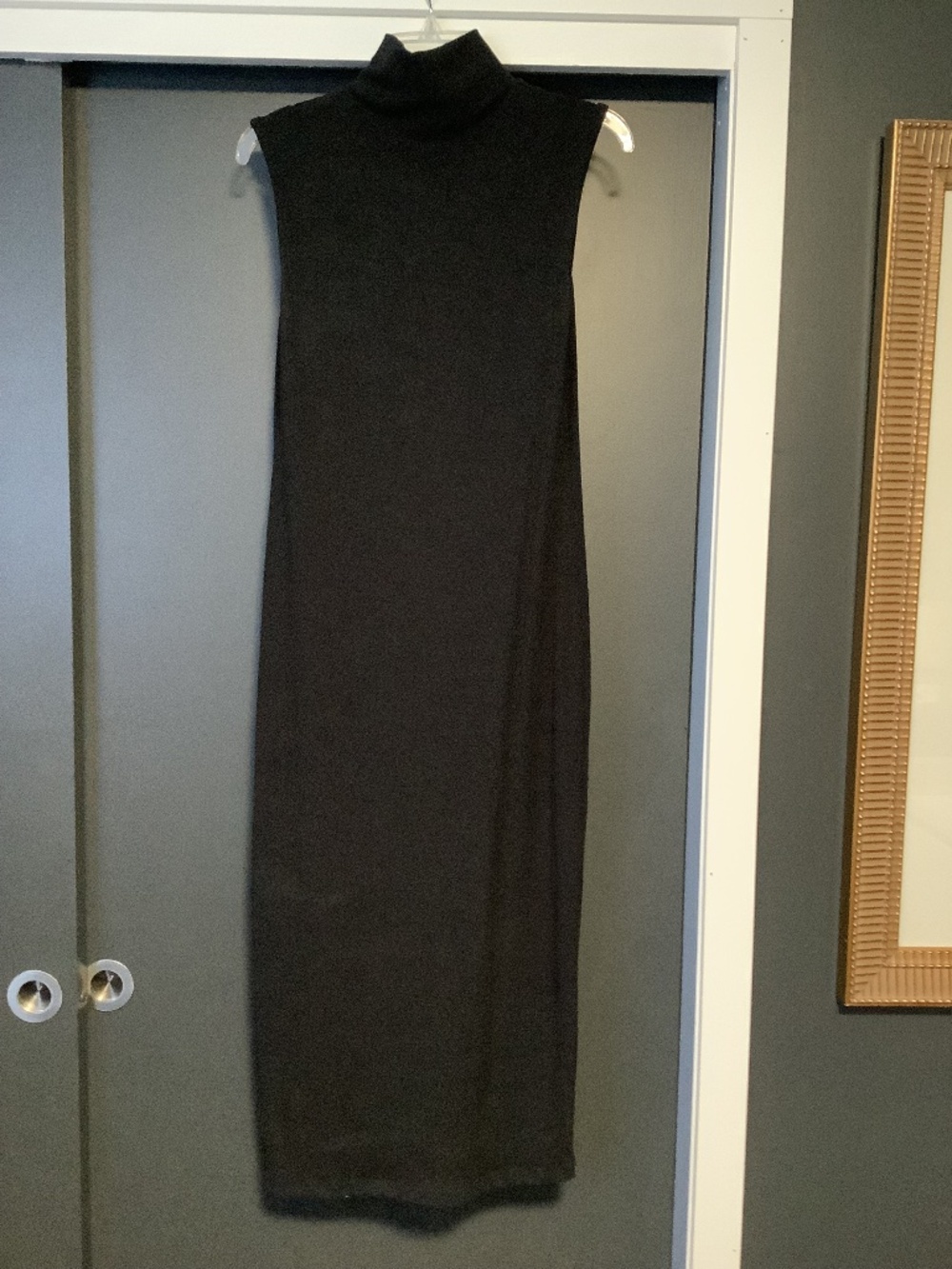 House of Harlow Black Mock Neck Dress